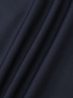 Navy Collar Short Sleeve Top