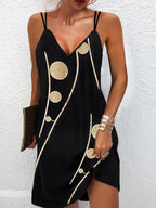Polka Dot Sling Sleeveless Mini Dress