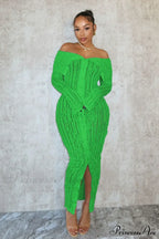 Pleated Off Shoulder Ruched Midi Dress