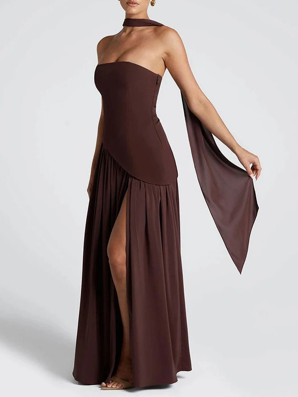 Wren Slim Ribbon Maxi Dress
