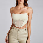 DressBetty - Mesh Spliced Camisoles Corset