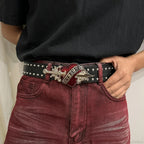 Y2K Genderless Gothic Crimson Heart Strap