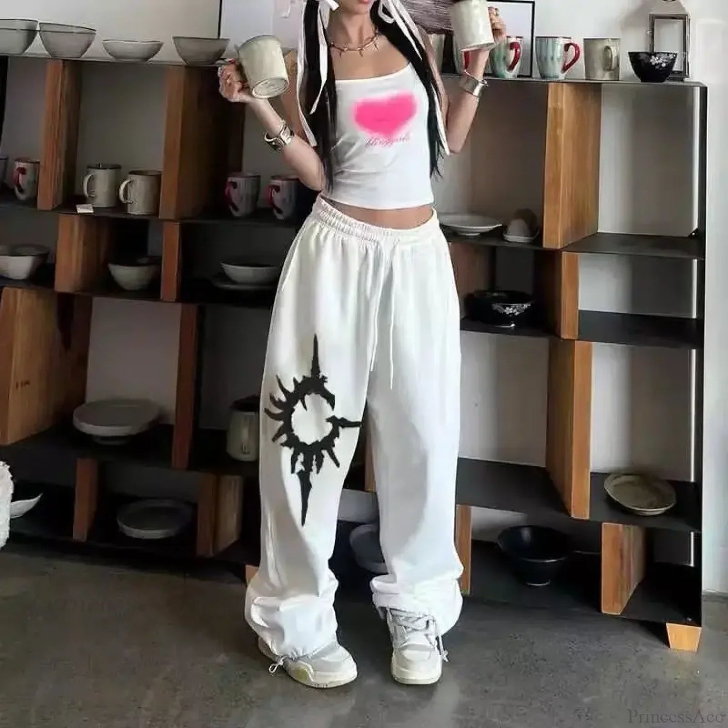 Y2K Gothic Baggy Pants