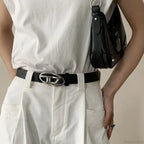 Y2K Gothic Basic Informal Moon Star Belt
