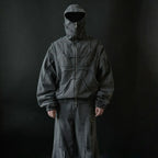 Y2K Gothic Denim Joining Zipper Hoodie