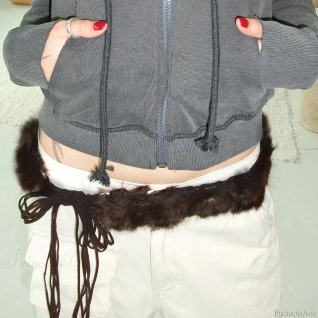 Y2K Gothic PU Leather Harajuku Streetwear Waist Belt