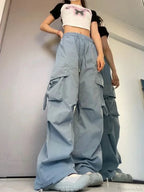Y2K High Waist Cargo Pants