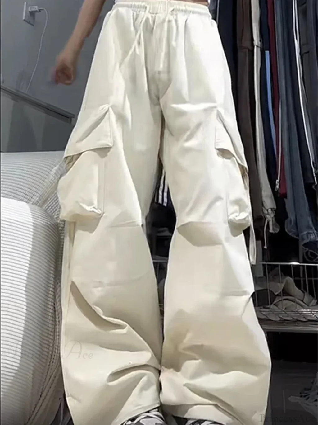 Y2K High Waist Cargo Pants