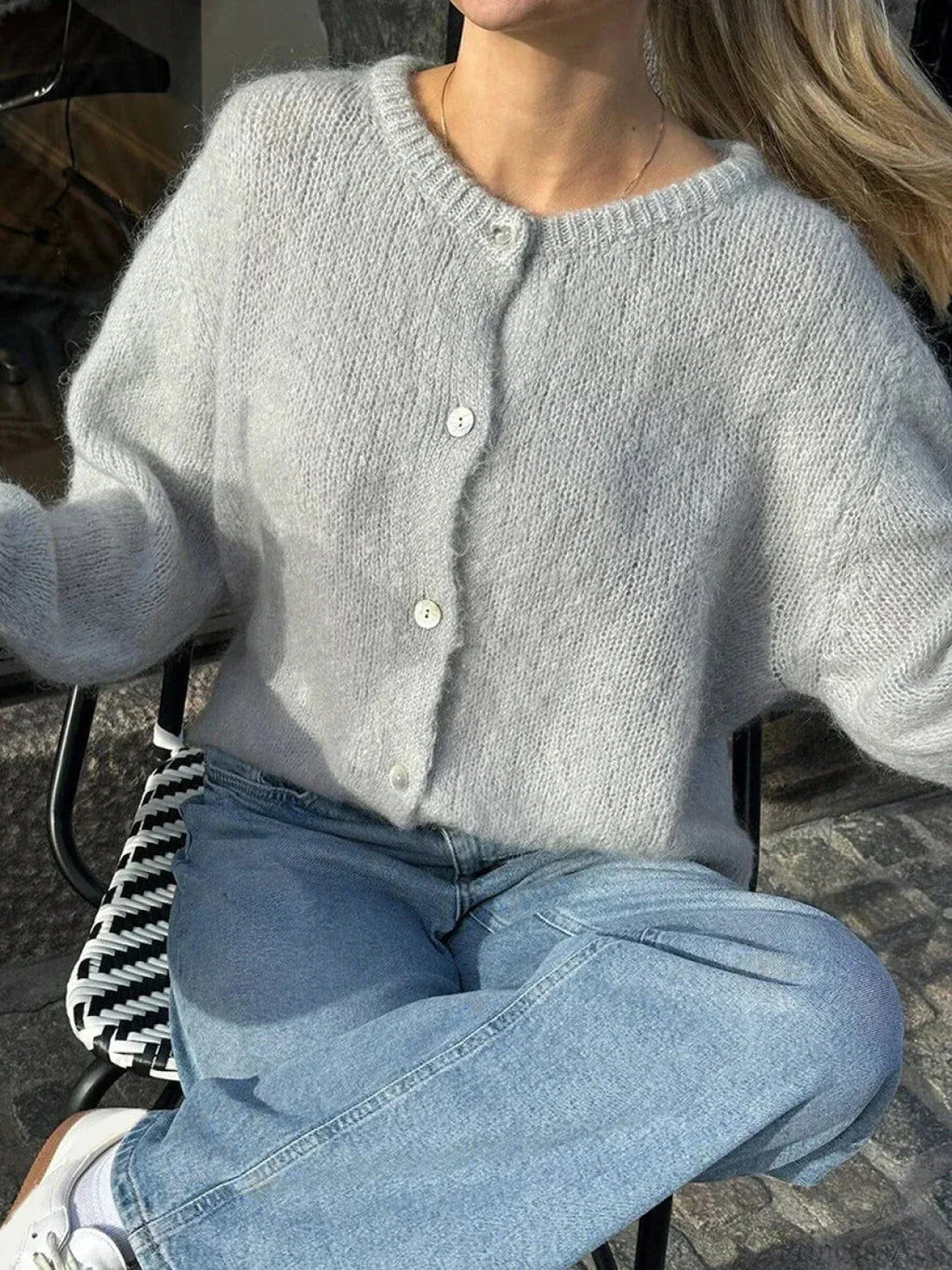 Y2K Knit Casual Cardigan Jacket