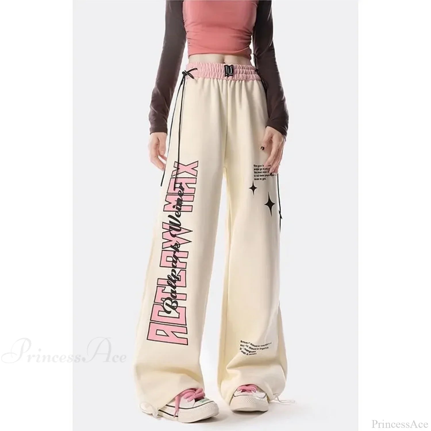 Y2K Letter Print Pants