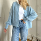 Y2K Long Sleeve Pullover Knit Casual Cardigan