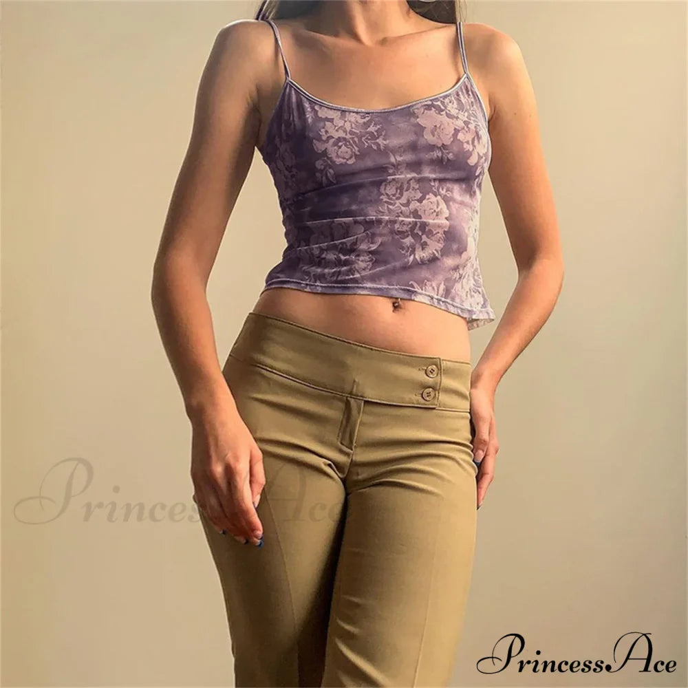 Y2k Mesh Sheer Floral T-Shirts