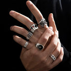 Y2K Rebel Rap Gothic Spider Ring