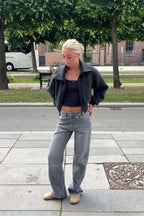 Y2K Star Color-Block Patchwork Jeans