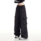 Y2K White Cargo Baggy Pants