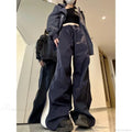 Y2K Wide Leg Cargo Sweatpants Pants