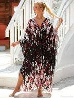 Zebra Stripes Long Dress Cover Up