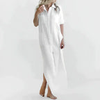 Glenda Minimalist Long Summer Dress Designer Edit