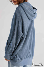 Zipper Waffle Hoodie