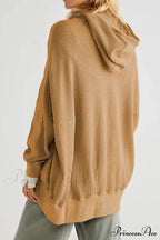 Zipper Waffle Hoodie