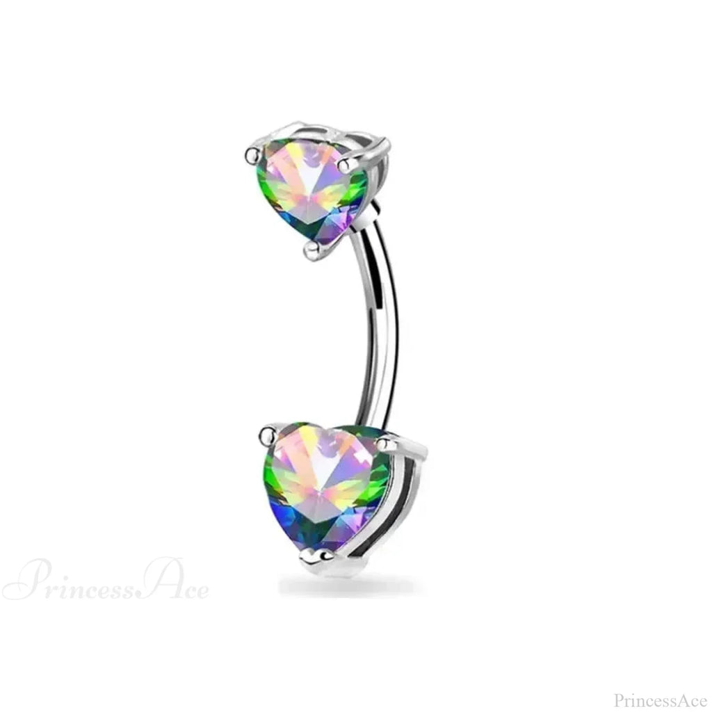 Zircon Bloom Dangle Gothic Belly Ring