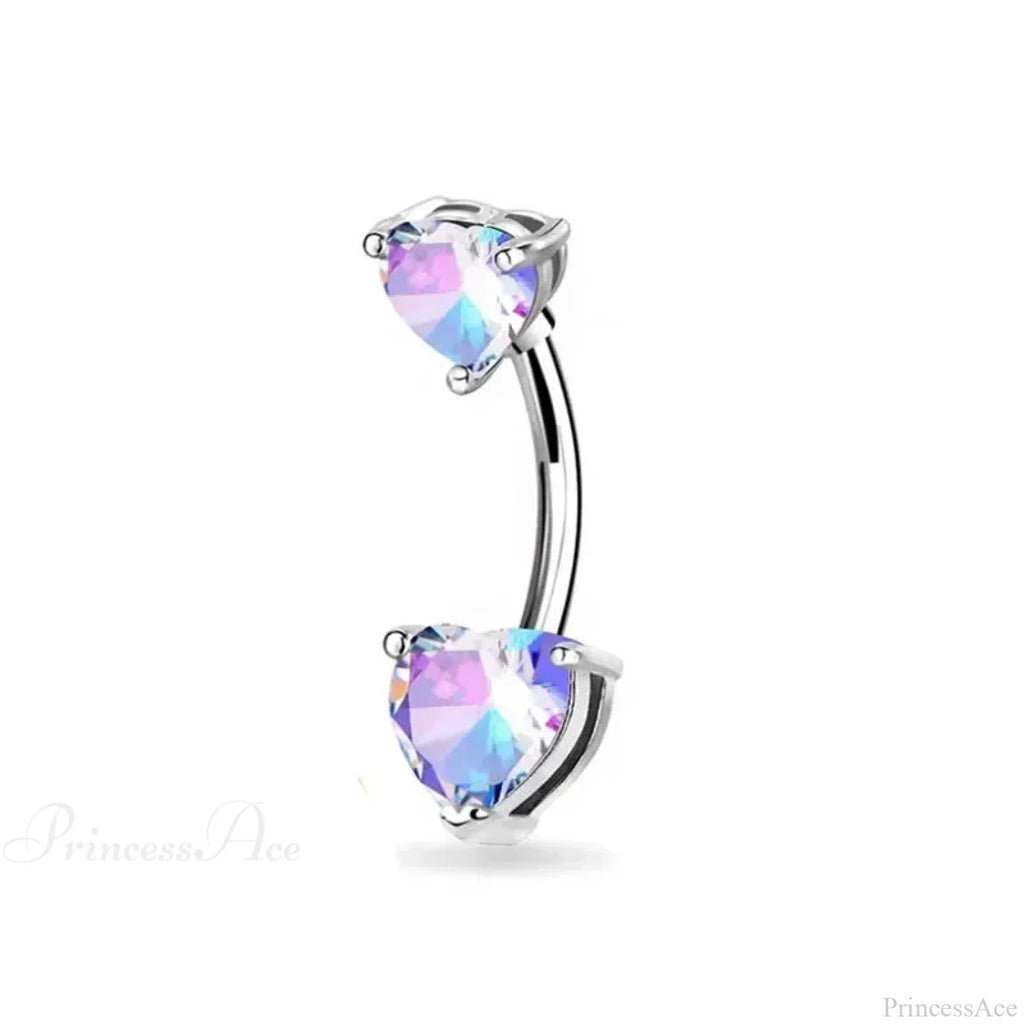 Zircon Bloom Dangle Gothic Belly Ring