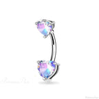 Zircon Bloom Dangle Gothic Belly Ring