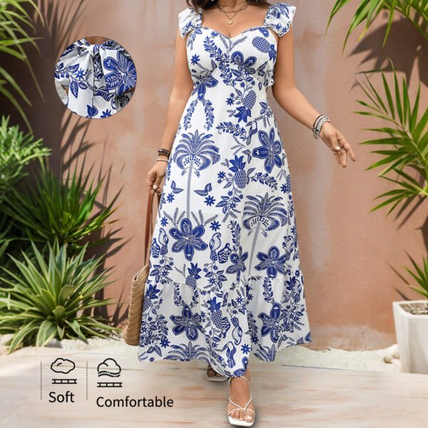 Floral Print Maxi Dress for Women