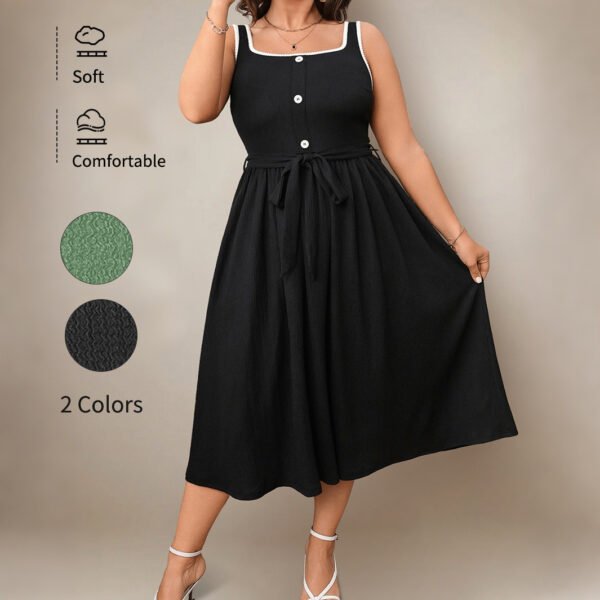 Solid Color Maxi Dress Elegant Casual Evening Dress